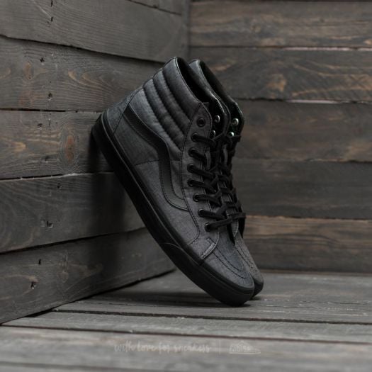 Vans sk8 hi black suede mono 2025