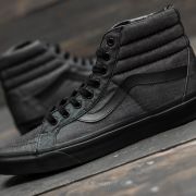 Herren Sneaker und Schuhe Vans Sk8 Hi Reissue Mono Chambray Black Black Footshop