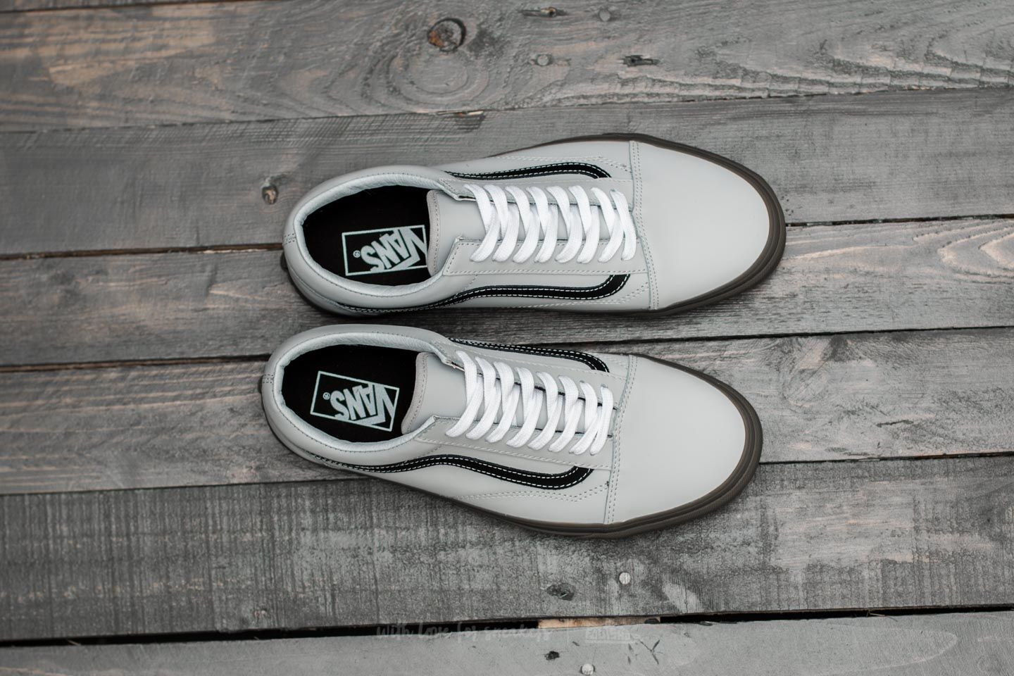 Férfi cipők Vans Old Skool (Bleacher) Gray/ Black/ Gum