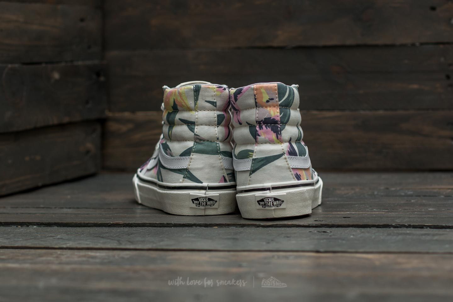 N i cip k Vans Sk8 Hi Slim Vintage Floral Marshmallow Footshop