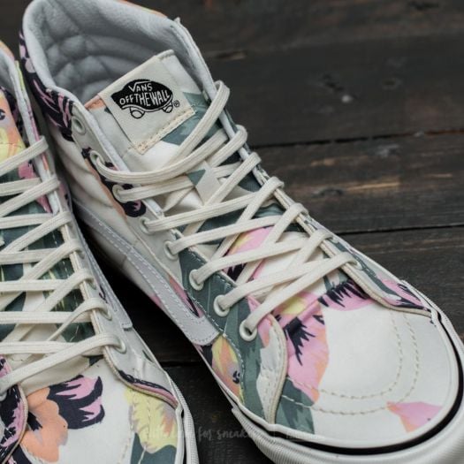 Women s shoes Vans Sk8 Hi Slim Vintage Floral Marshmallow Footshop