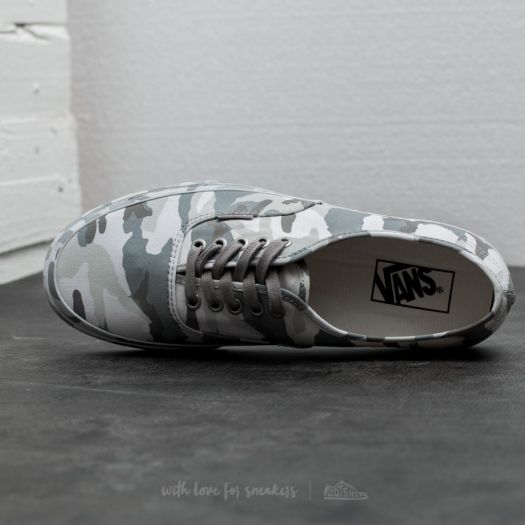 Vans authentic mono snow camo skate shoes sales