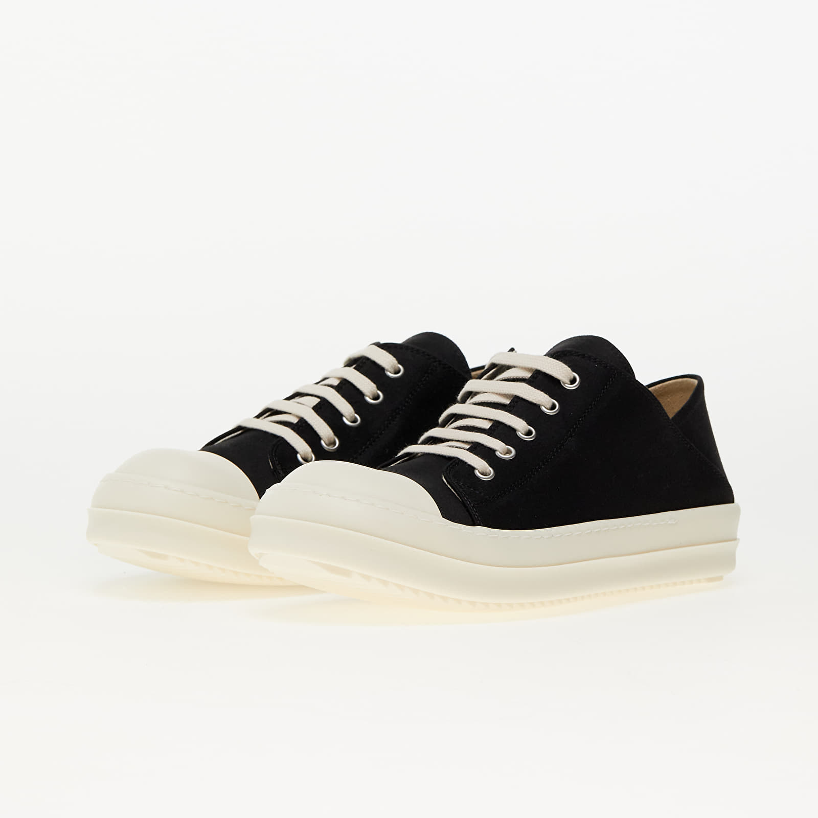 Men s shoes Rick Owens DRKSHDW Slip On Black Milk Milk Footshop
