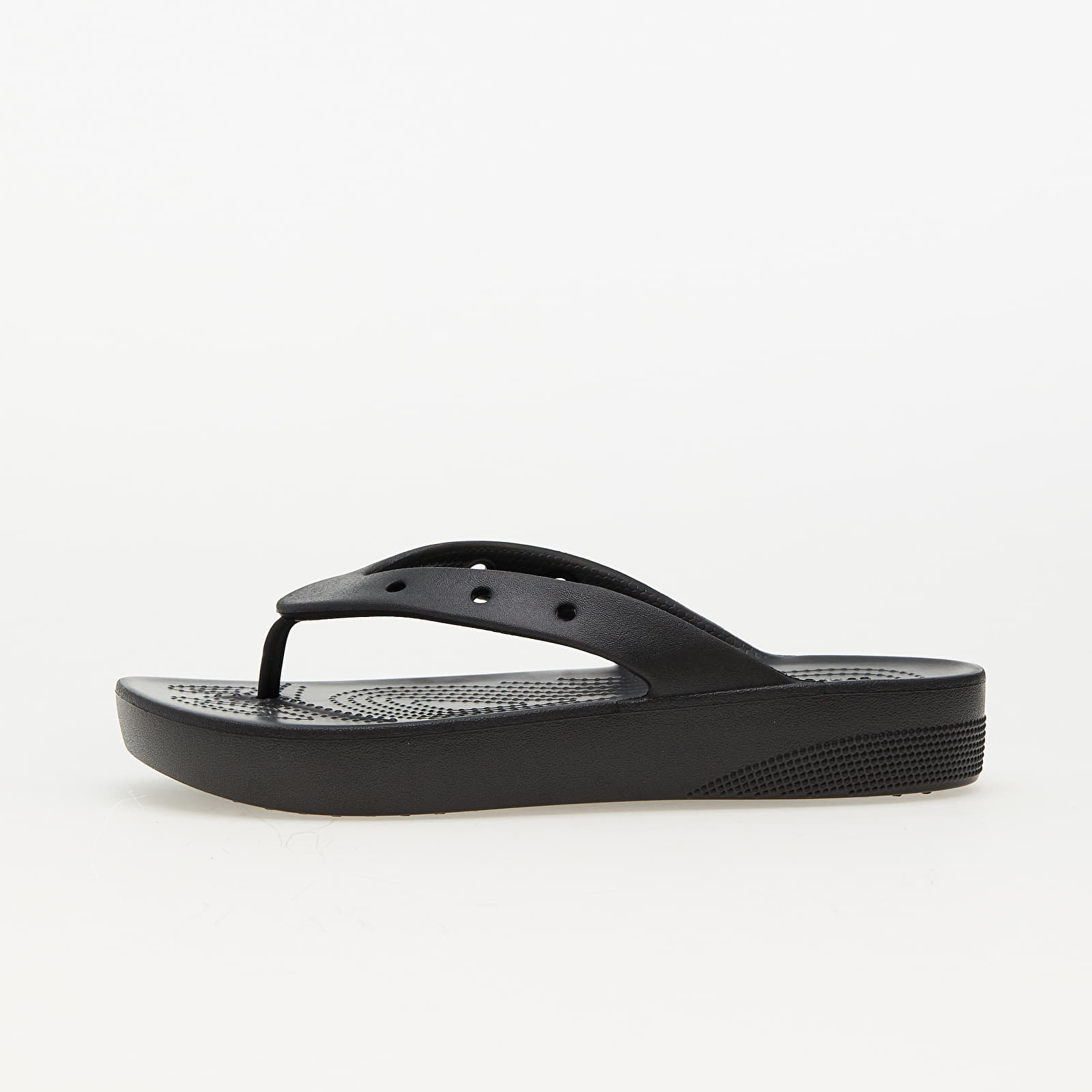 Дамски кецове и обувки Crocs Classic Platform Flip W Black