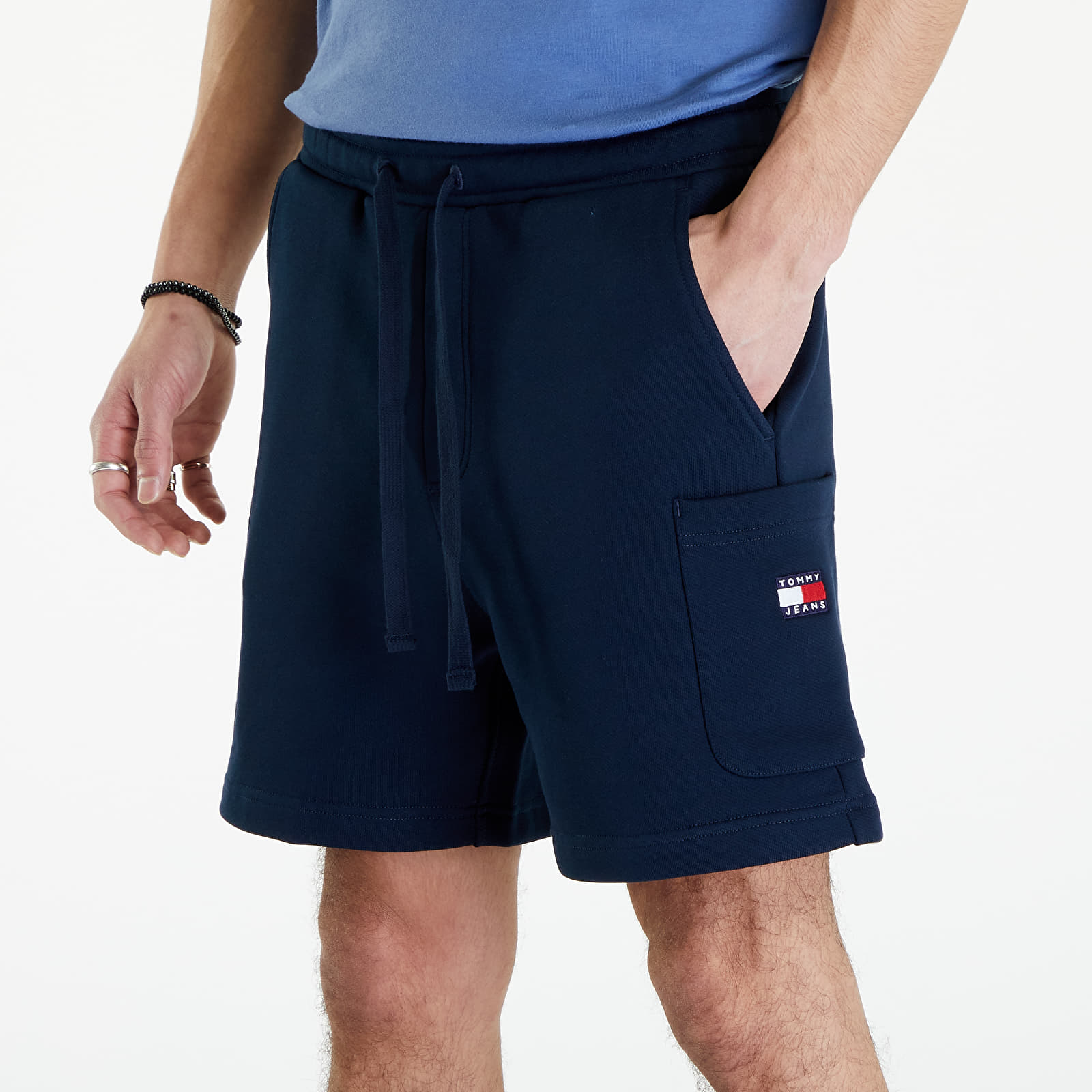 Šortai Tommy Jeans Badge Cargo Shorts Dark night Navy