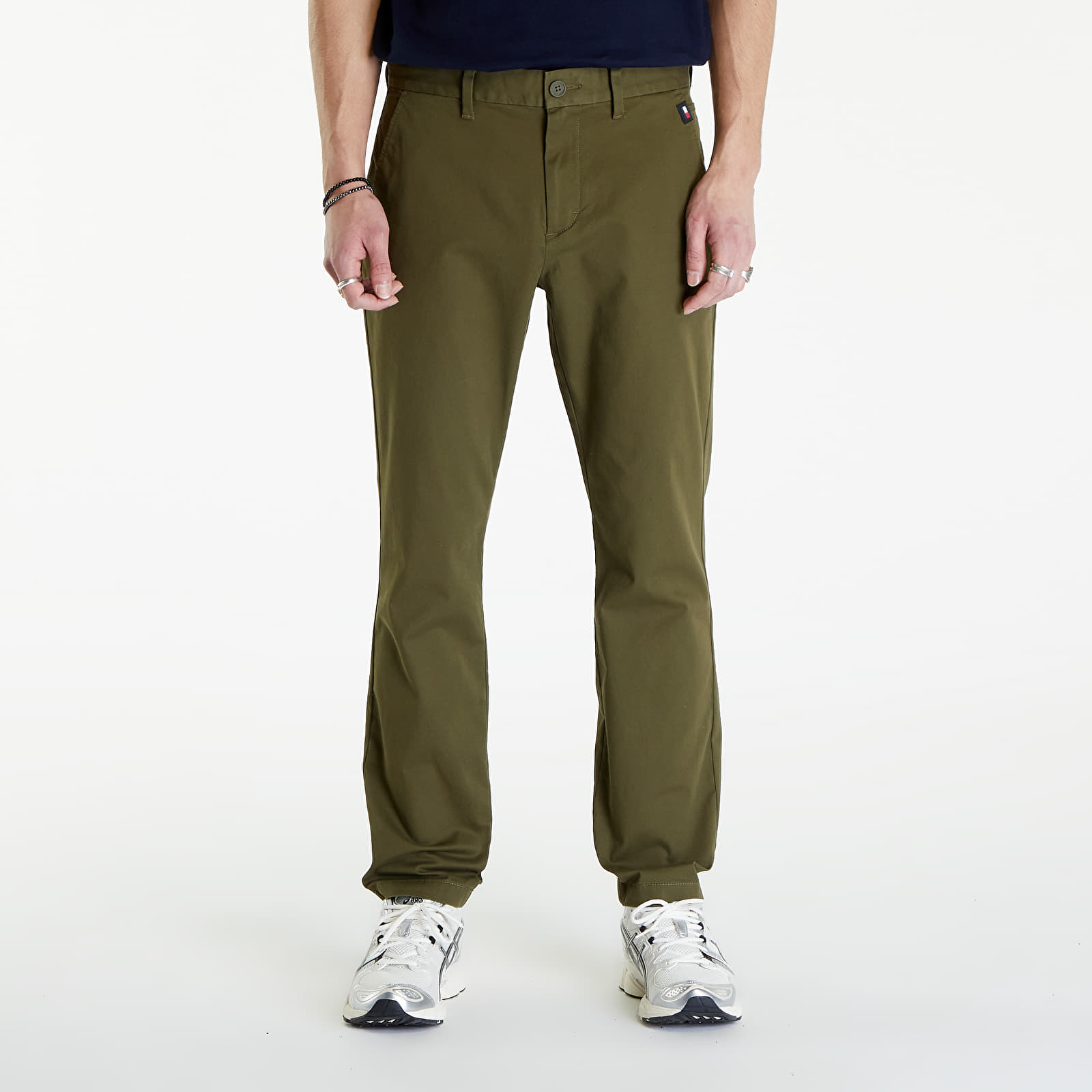 Spodnie Tommy Jeans Austin Chino Drab Olive Green