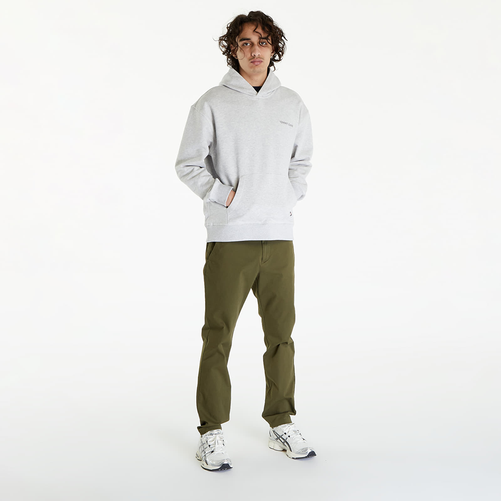 Sudaderas Tommy Jeans Relaxed New Classic Hoodie Silver Grey