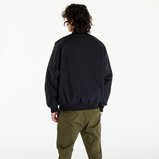 Adidas black nylon discount bomber jacket