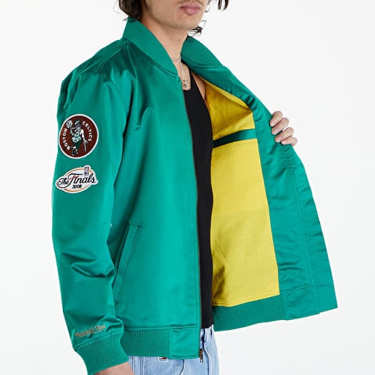Mitchell Ness NBA Lightweight Satin Bomber Vintage Logo Celtics
