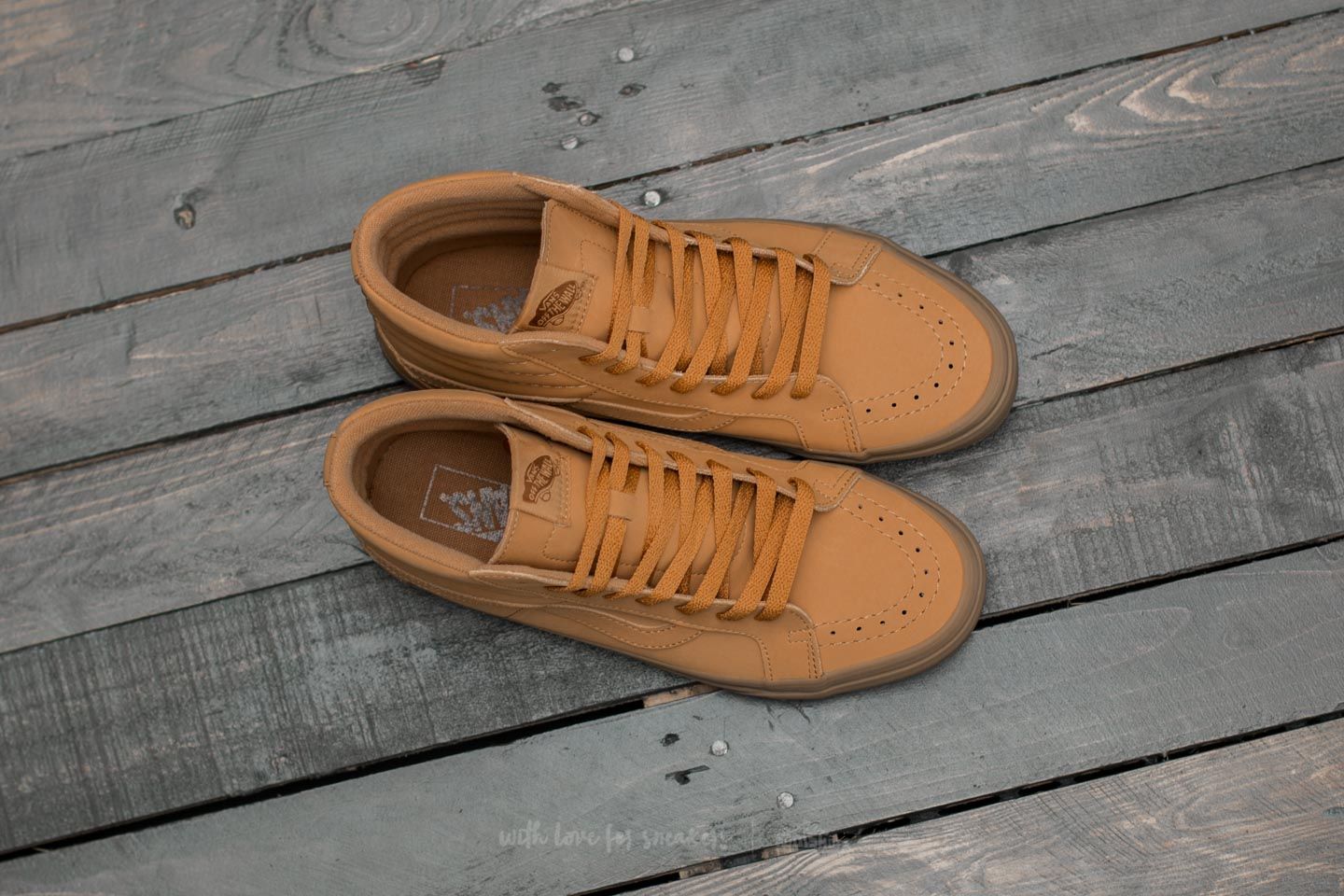 Мужская обувь Vans Sk8-Hi Reissue (Vansbuck) Light Gum/ Mono | Footshop