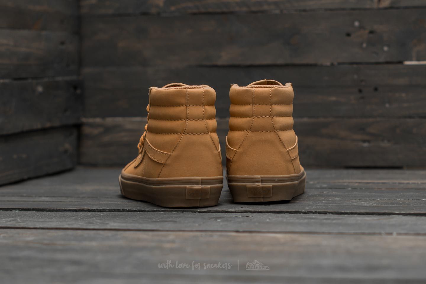 Scarpe uomo Vans Sk8-Hi Reissue (Vansbuck) Light Gum/ Mono
