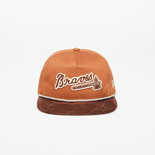 Cap New Era Atlanta Braves Cord Golfer Snapback Cap Brown