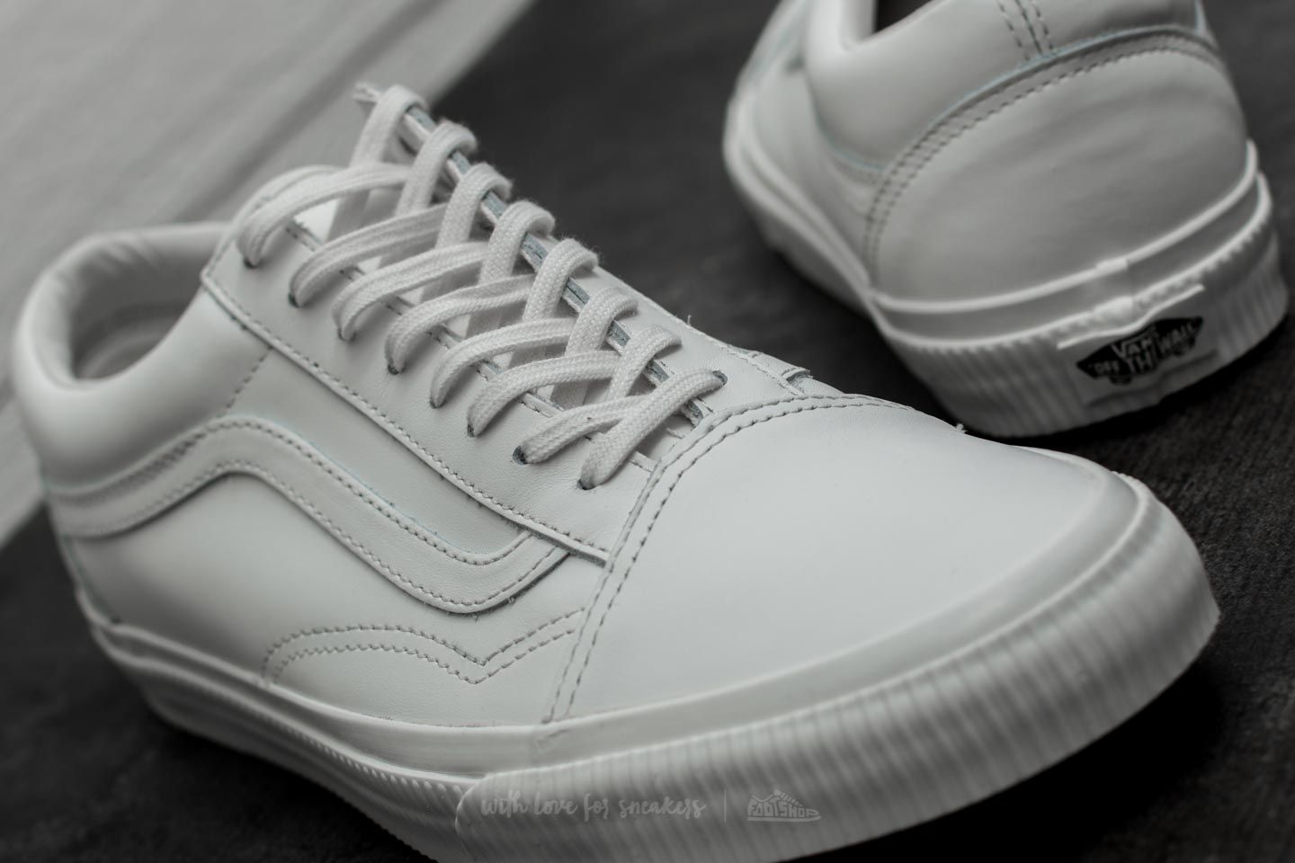 Vans canvas old skool blanc de blanc hot sale