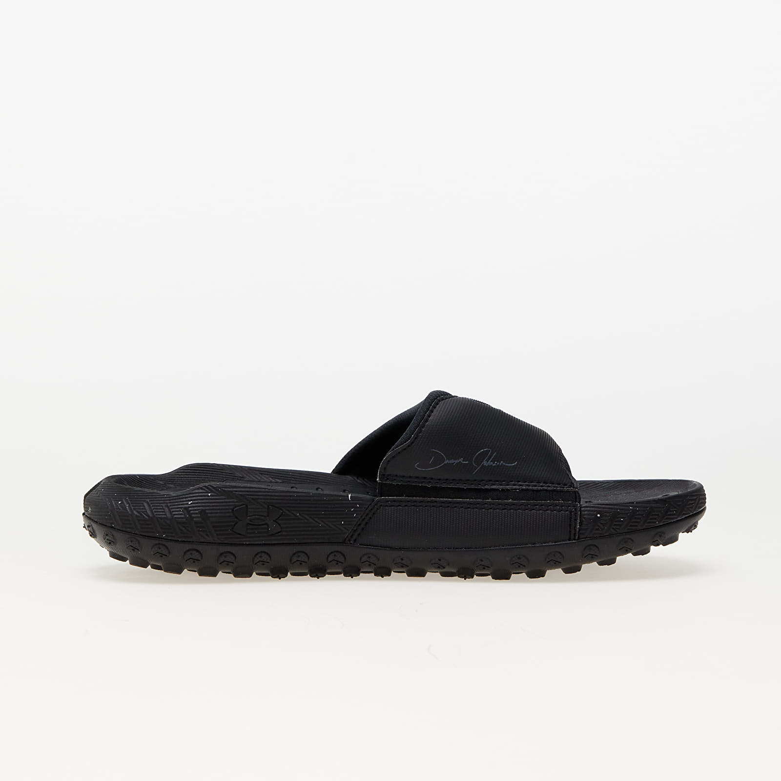 Pánské tenisky a boty Under Armour U Rock 3 Slide Black/ Black/ Pitch Gray