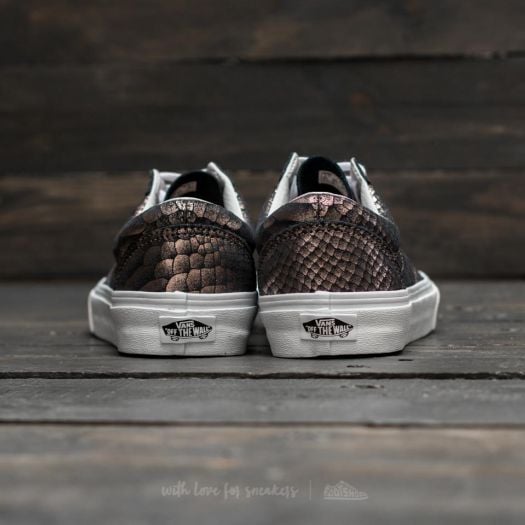 Vans old skool on sale grey rose gold
