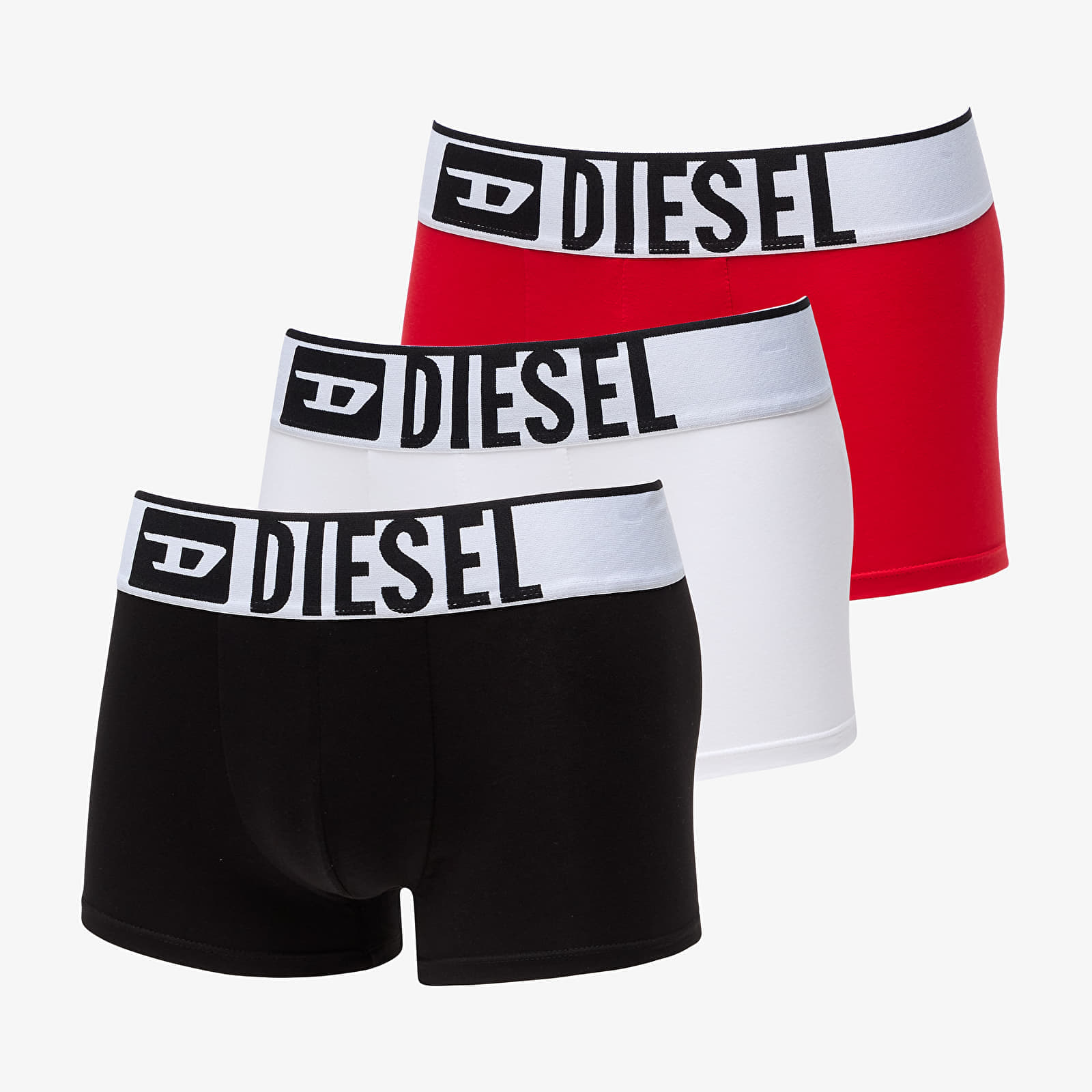 Боксерки Diesel Umbx-Damienthreepack-XL Logo Boxer 3-Pack White/ Red/ Black