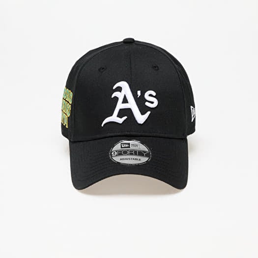 Kšiltovka New Era Oakland Athletics World Series Patch 9FORTY Adjustable Cap Black