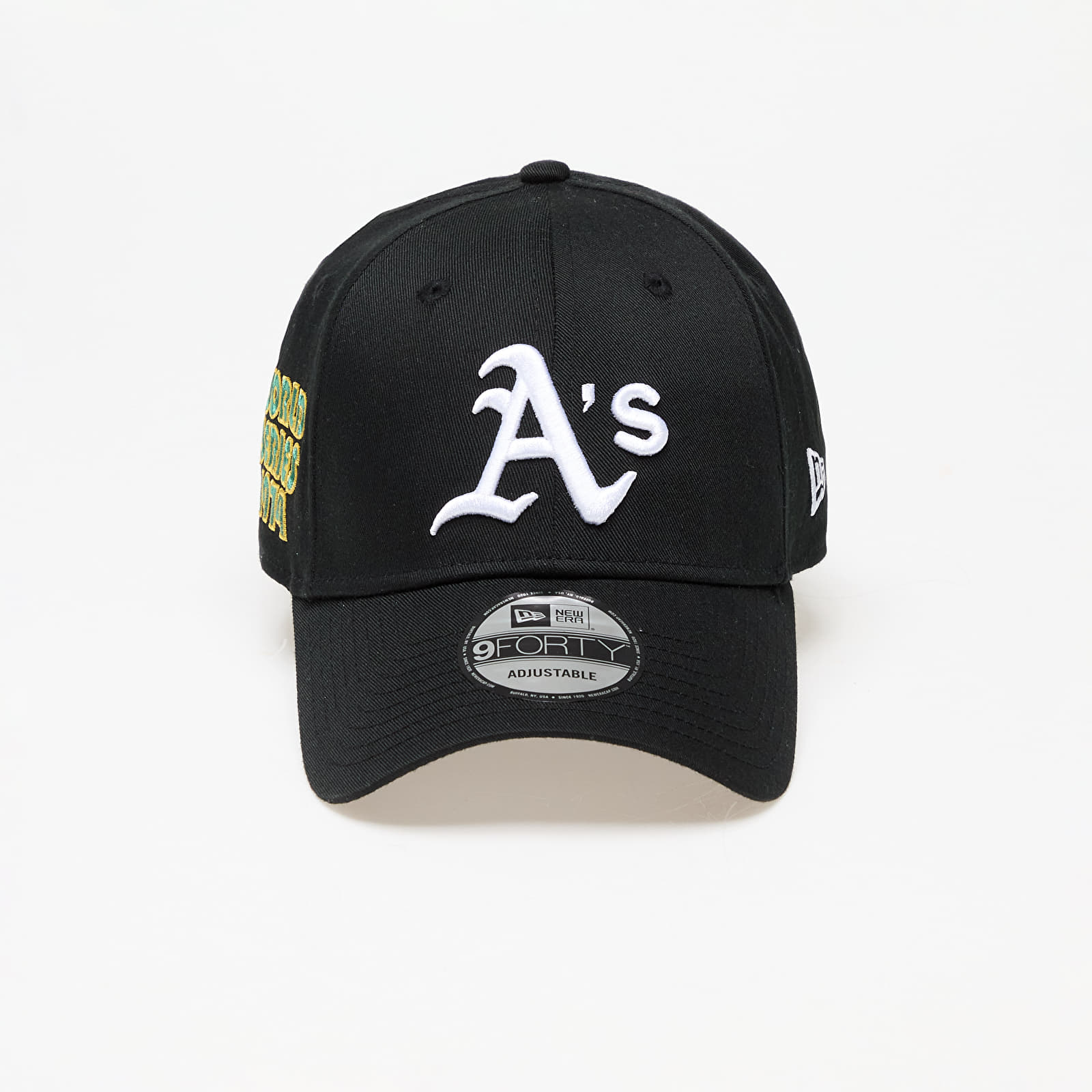 Sapkák New Era Oakland Athletics World Series Patch 9FORTY Adjustable Cap Black