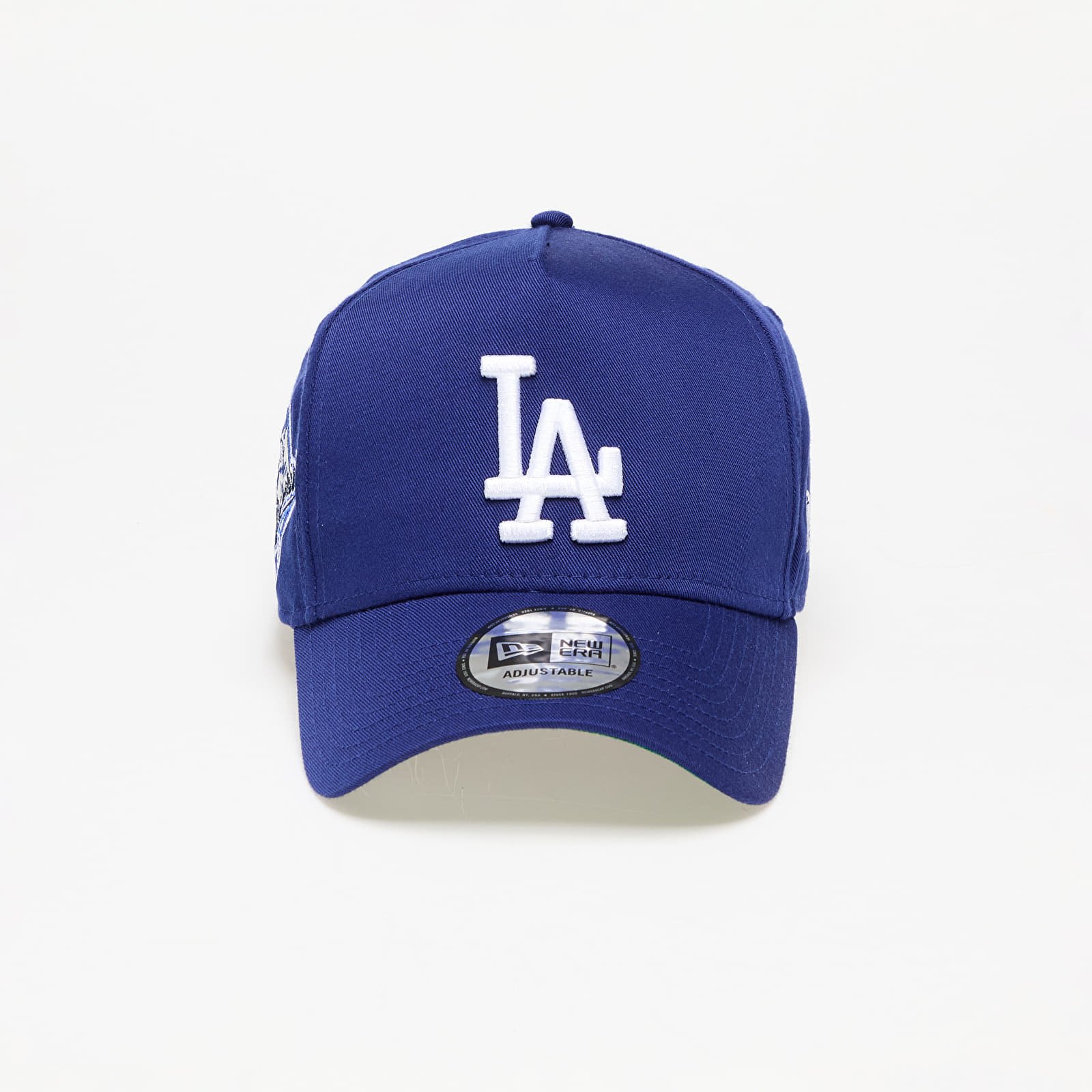 Kšiltovky New Era Los Angeles Dodgers World Series Patch 9FORTY E-Frame Adjustable Cap Dark Royal