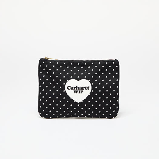 Cartera Carhartt WIP Canvas Graphic Zip Wallet Heart Bandana Print/ Black