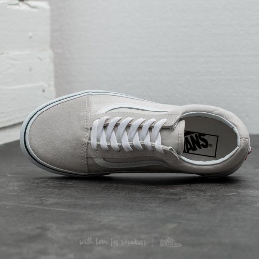 Vans old skool gray dawn outlet & true white womens shoes