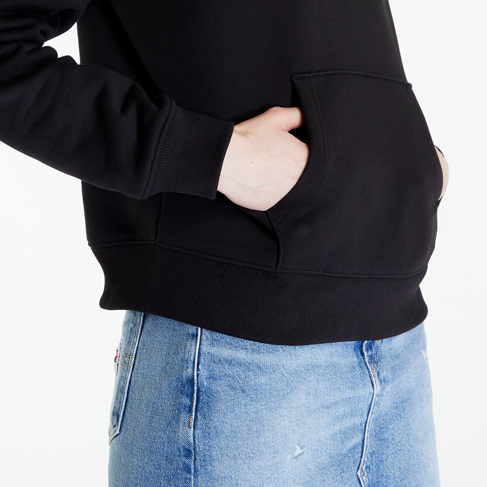 Bluzy Tommy Jeans Boxy Badge Hoodie Black