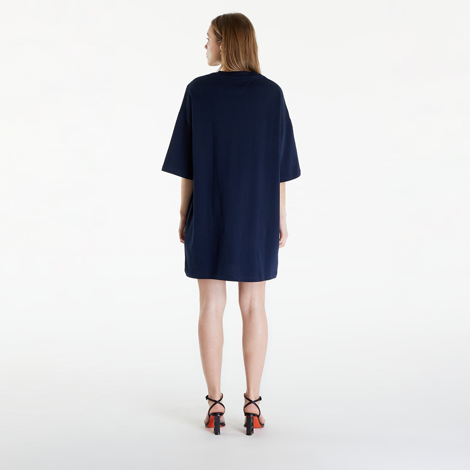 Suknelė Tommy Jeans Badge Tee Dress Dark Night Navy