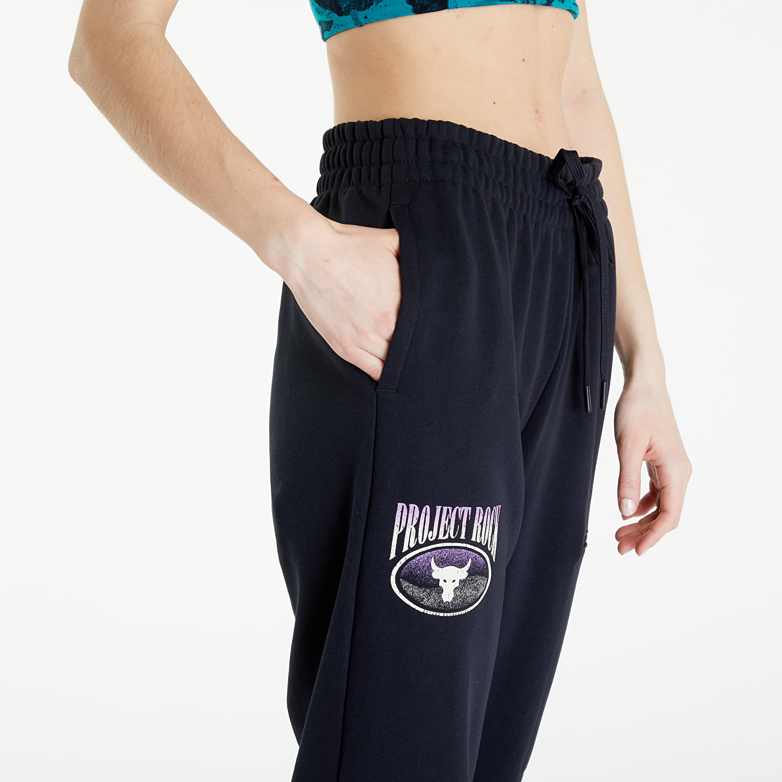 Spodnie dresowe Under Armour Project Rock Terry Pants Black