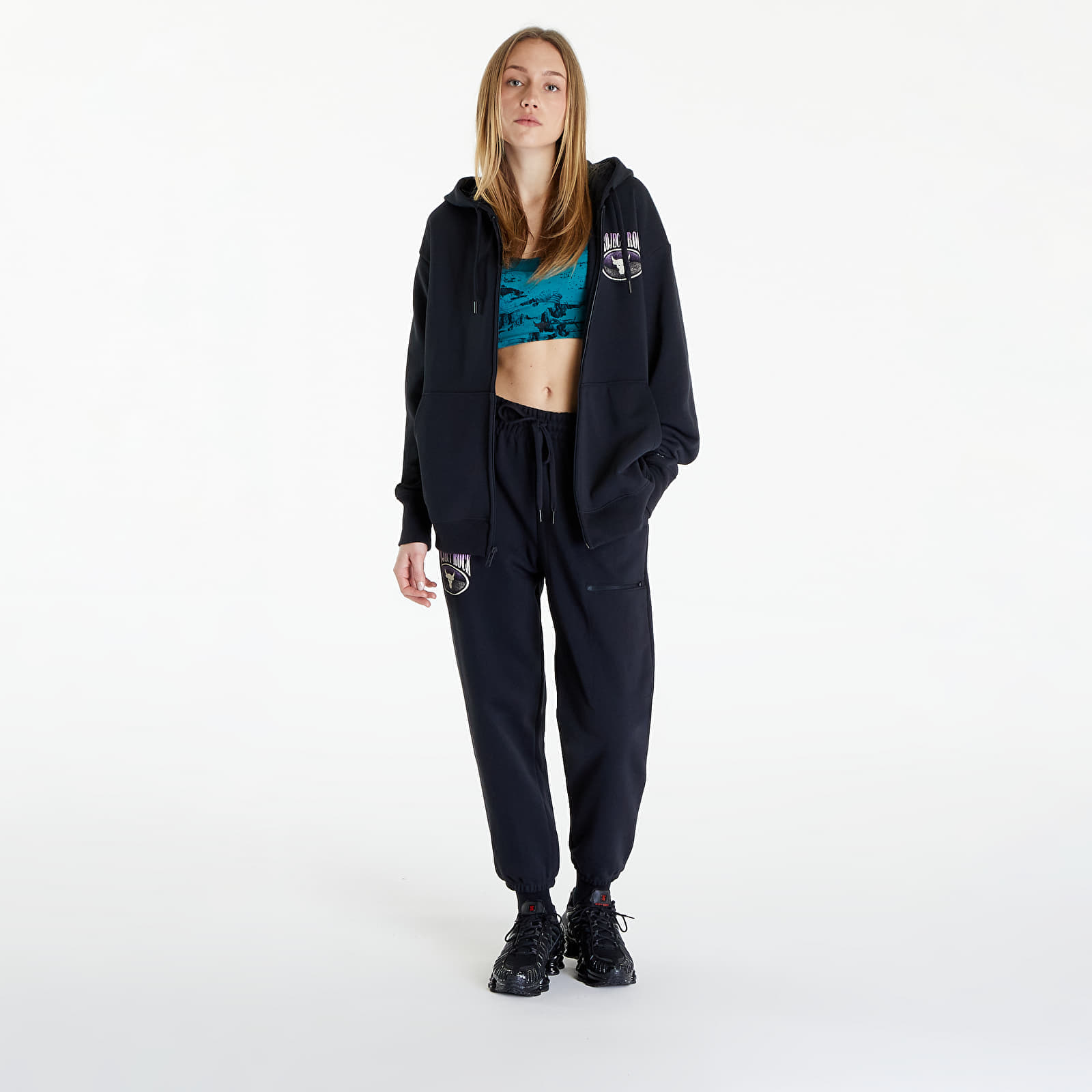 Mikina Under Armour Project Rock Terry Full Zip Sweatshirt Black M.