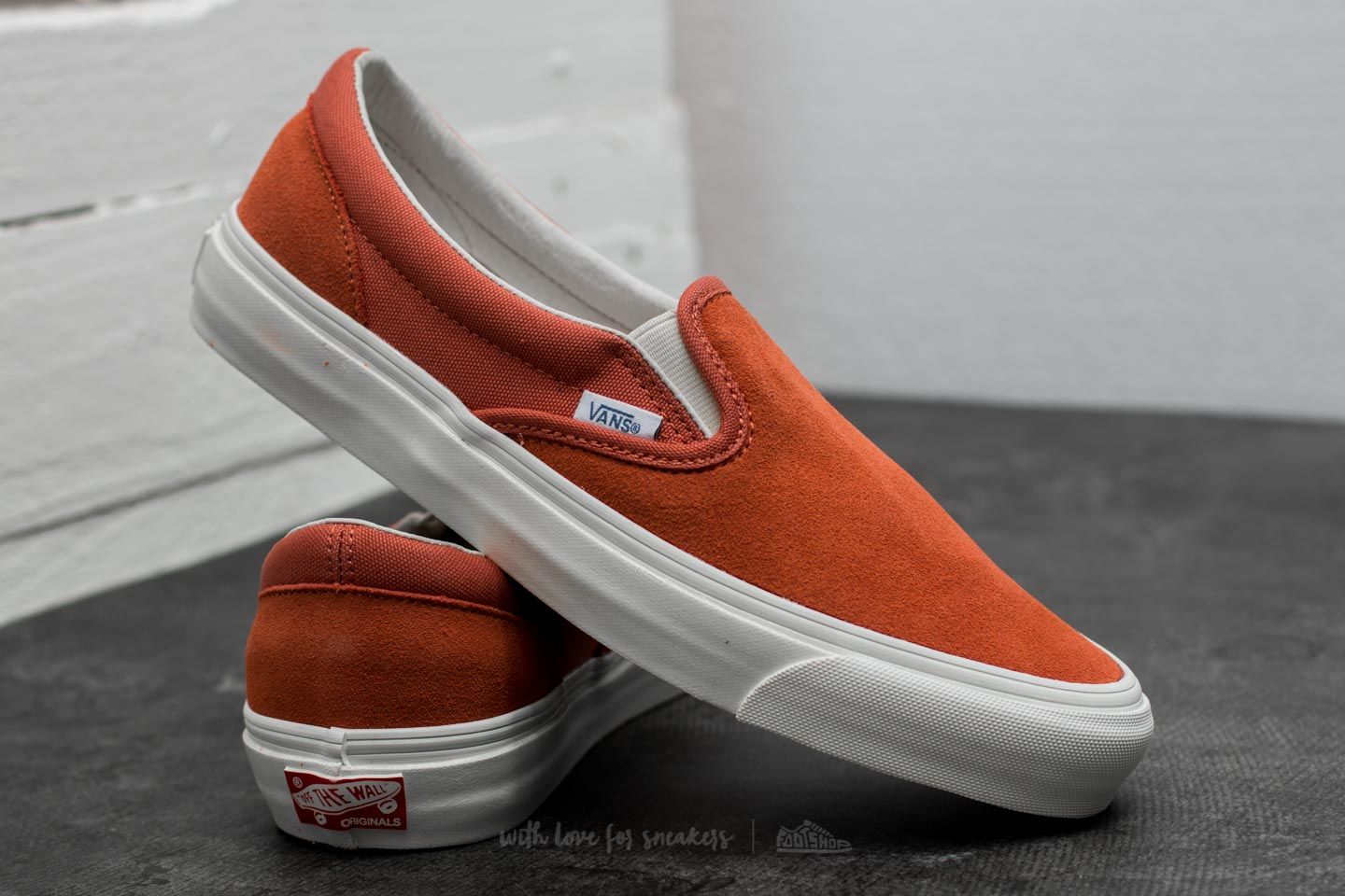 Vans slip on new arrivals pro orange