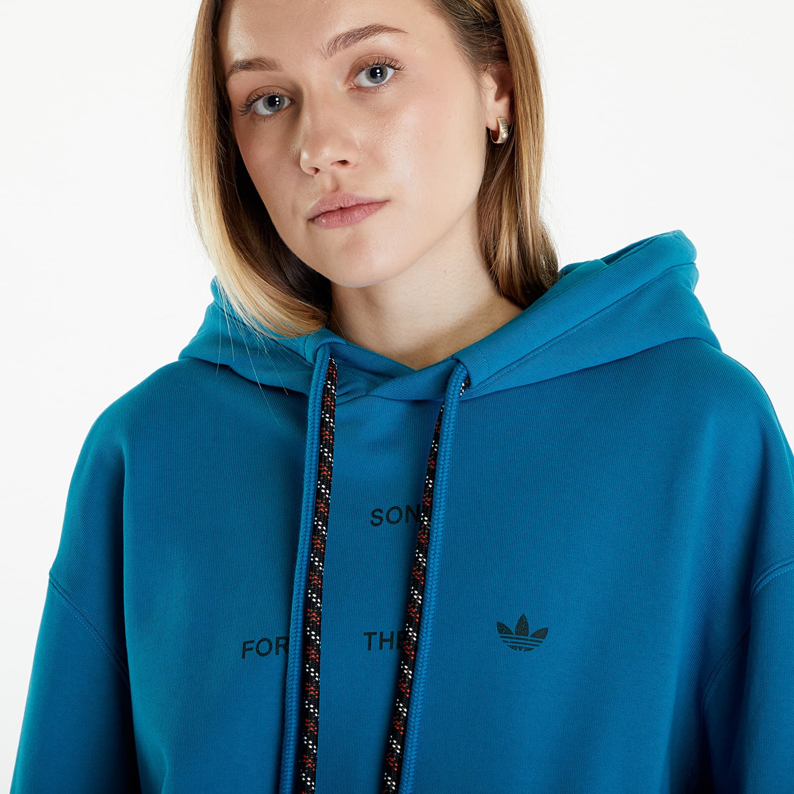 Bluzy adidas x Song For The Mute Winter Hoodie UNISEX Active Teal