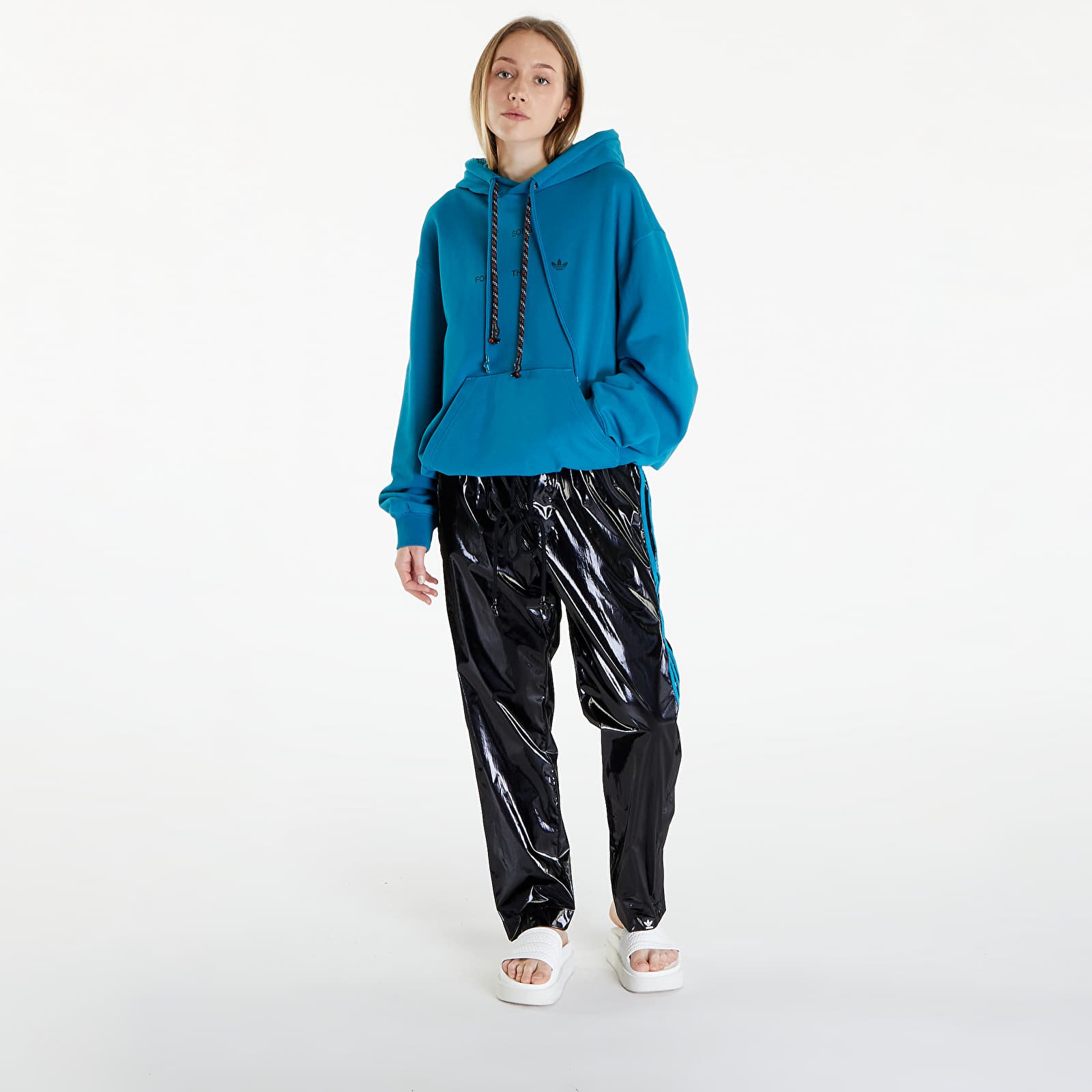 Bluzy adidas x Song For The Mute Winter Hoodie UNISEX Active Teal