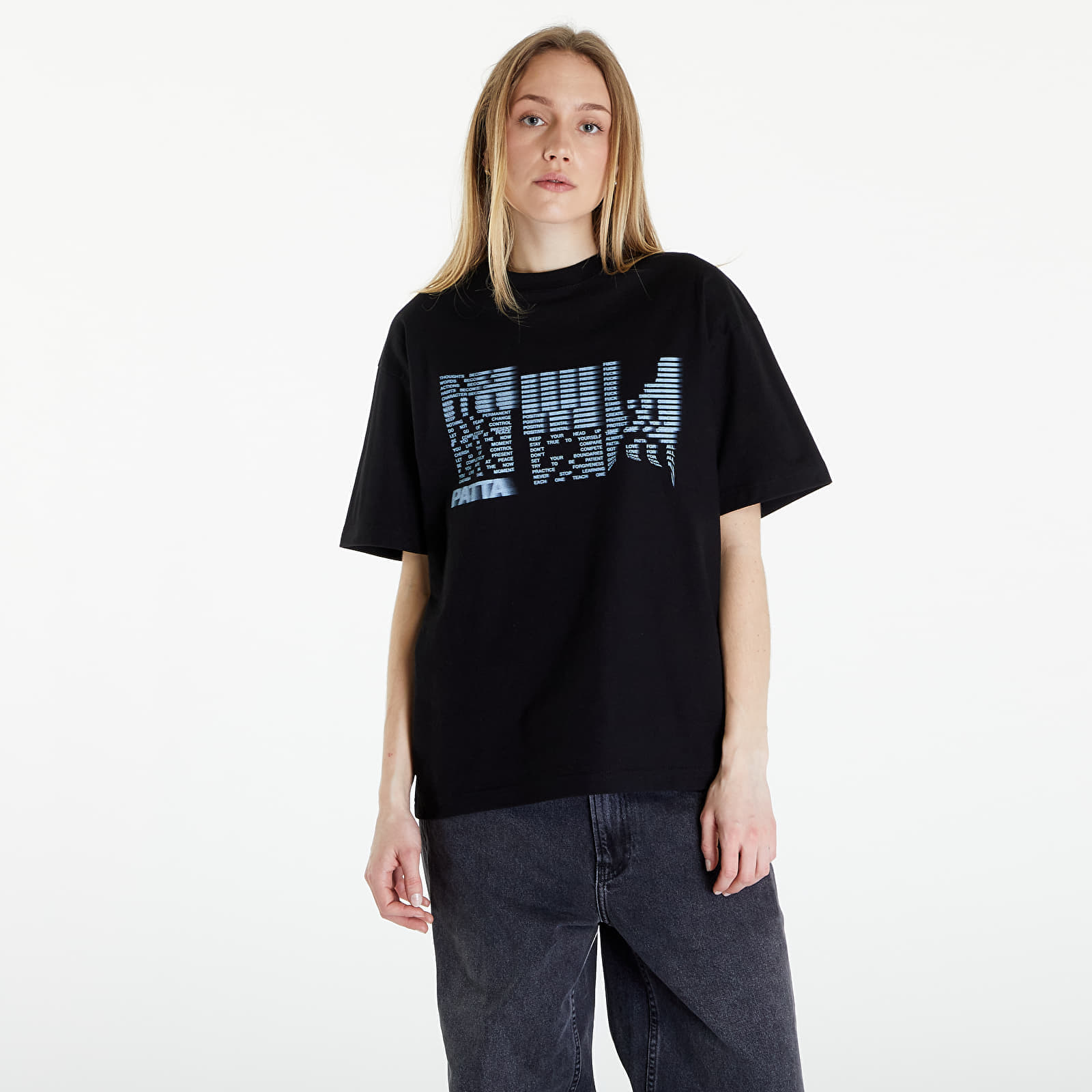 Tricou Patta Glitch T-Shirt UNISEX Black - 1 | YEO