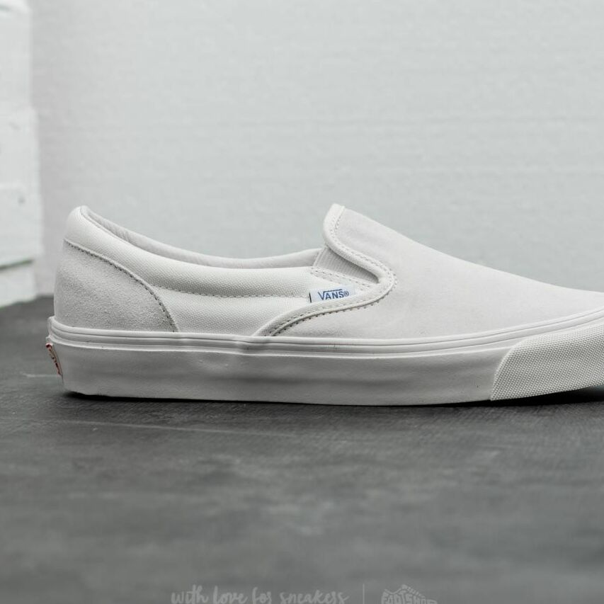 Sneakers Vans OG Classic Slip-On (Suede/ Canvas) Egret/ Cloud Dancer - 1 | YEO