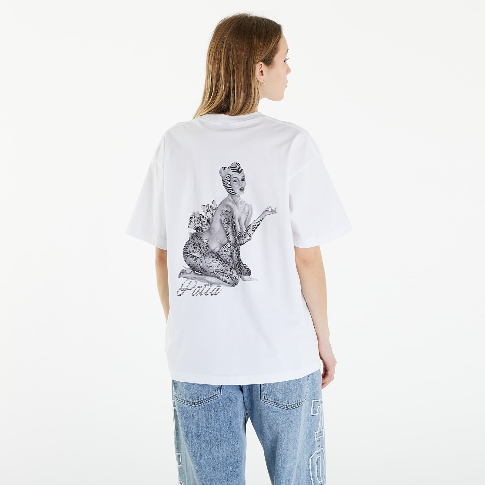 Magliette Patta Tiger Lady T-Shirt UNISEX White