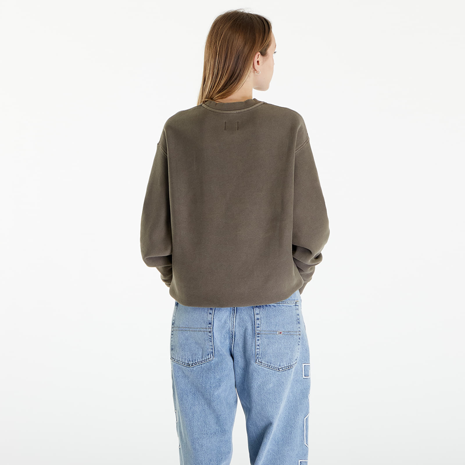 Mikiny Patta Classic Washed Crewneck Sweatshirt UNISEX Morel
