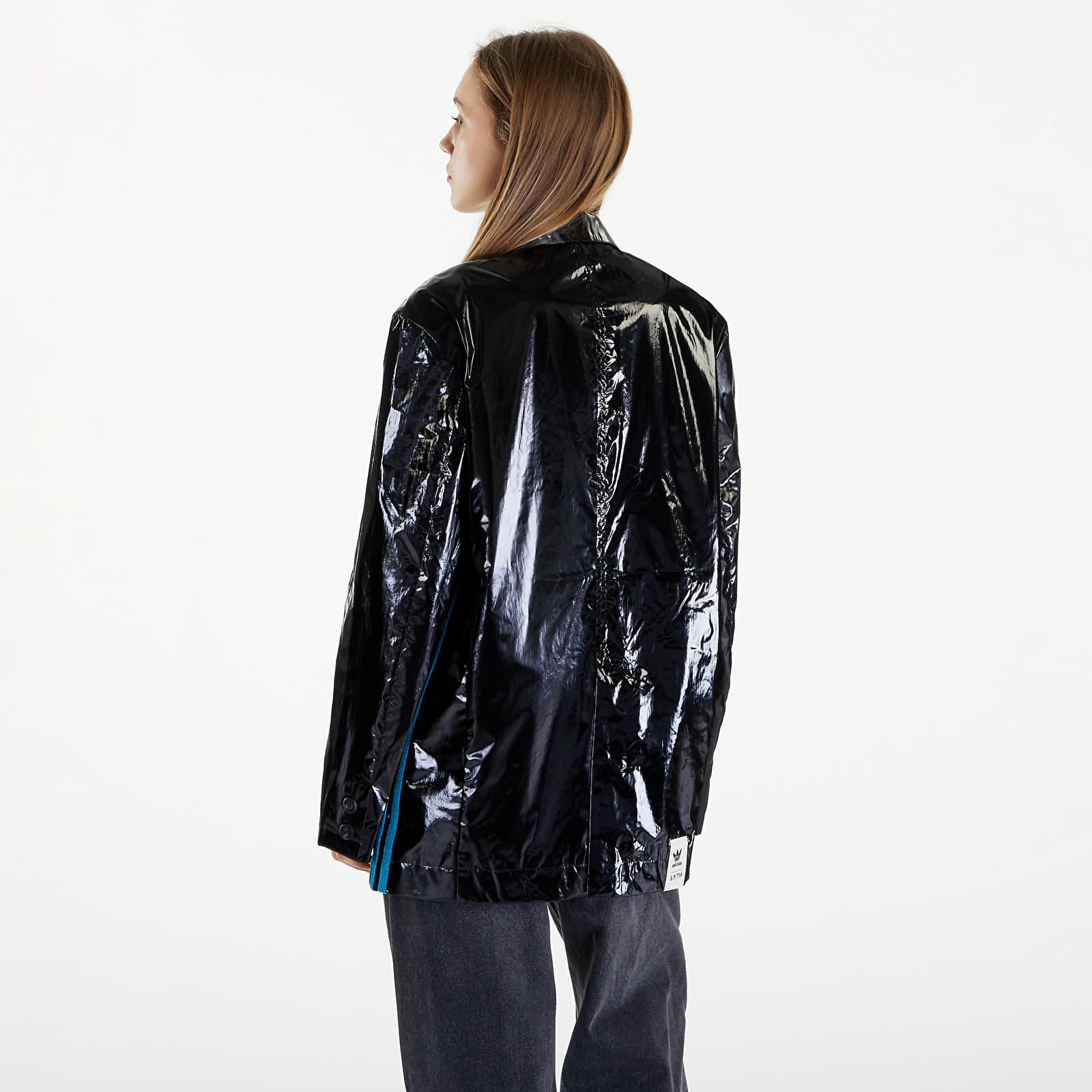 Bundy adidas x Song For The Mute Shiny UNISEX Blazer Black/ Active Teal