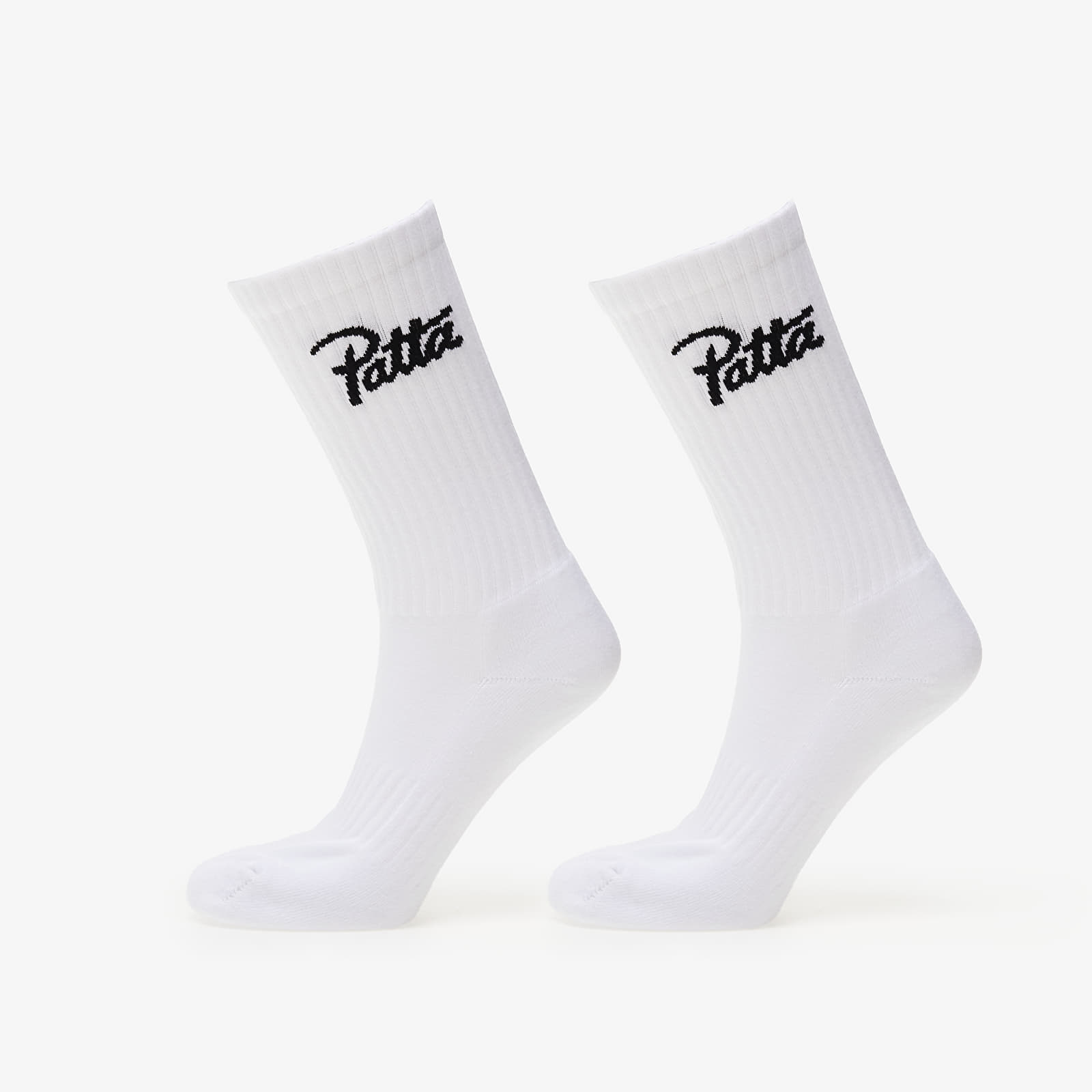 Socks Patta Script Logo Sport Socks 2-Pack White