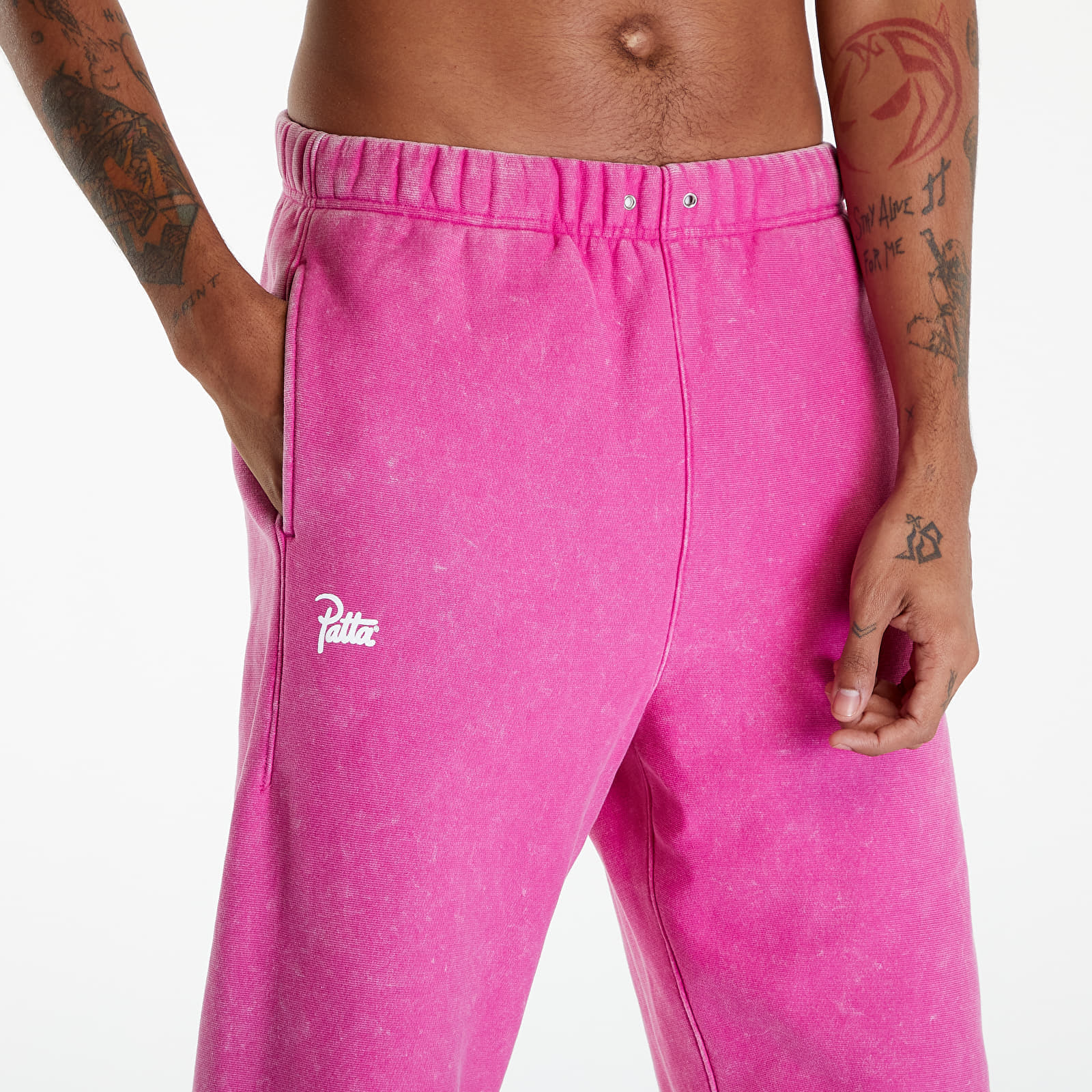 Pantaloni Patta Classic Washed Jogging Pants Fuchsia Red - 1 | YEO