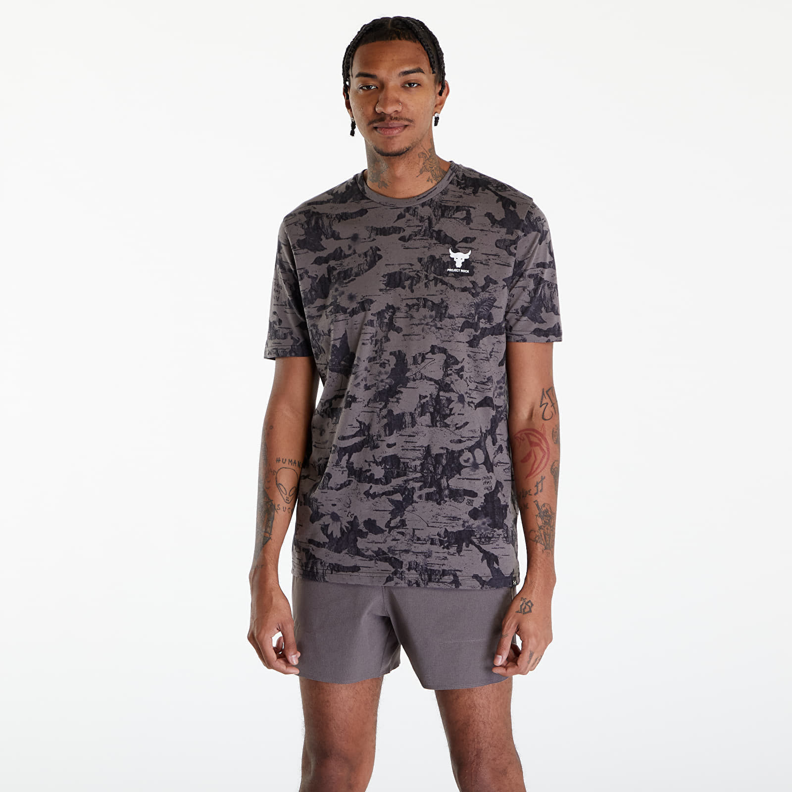 Under Armour - project rock payof graphic t-shirt fresh clay/ silt