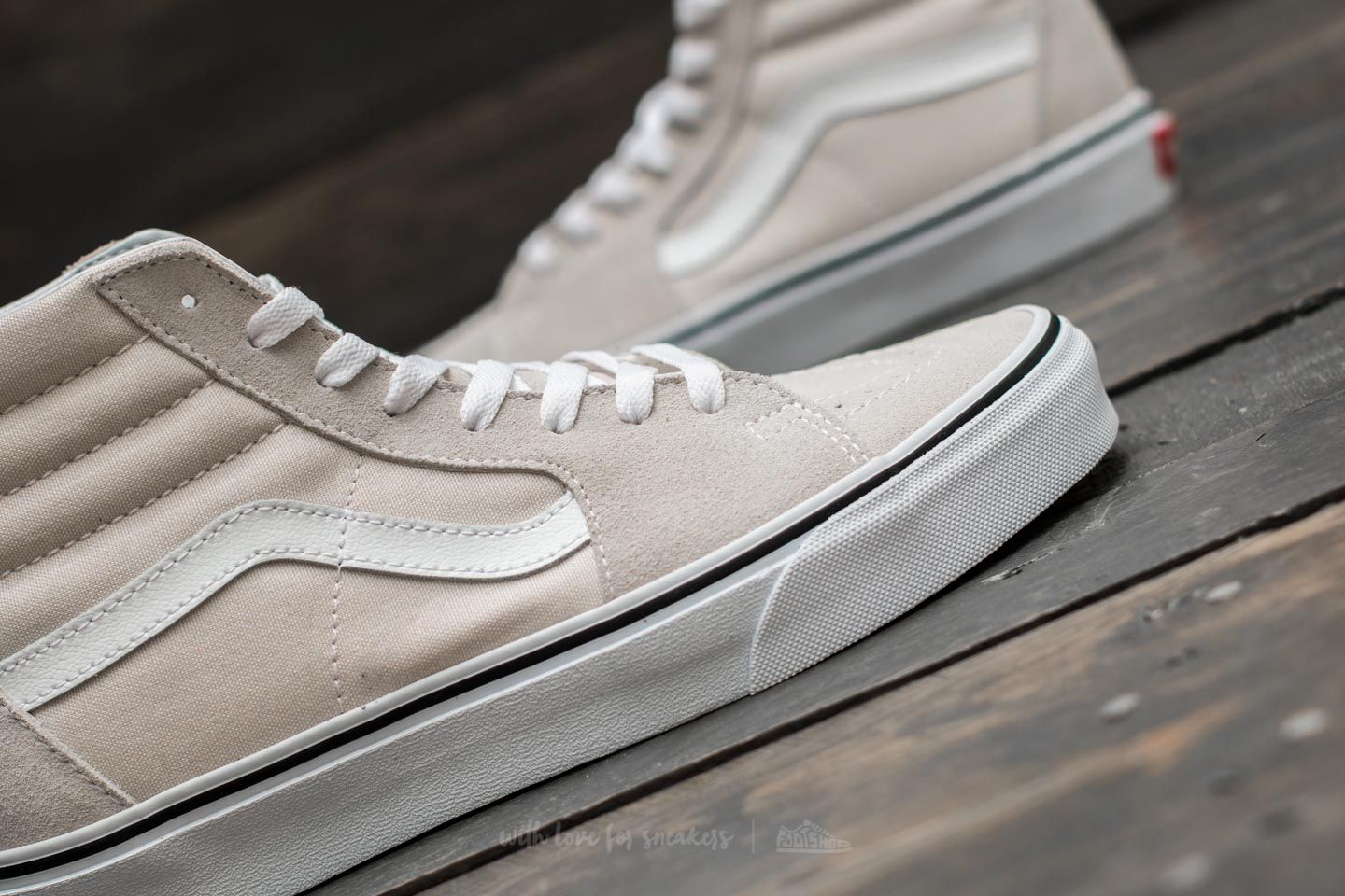 Women s shoes Vans Sk8 Hi Birch True White Footshop
