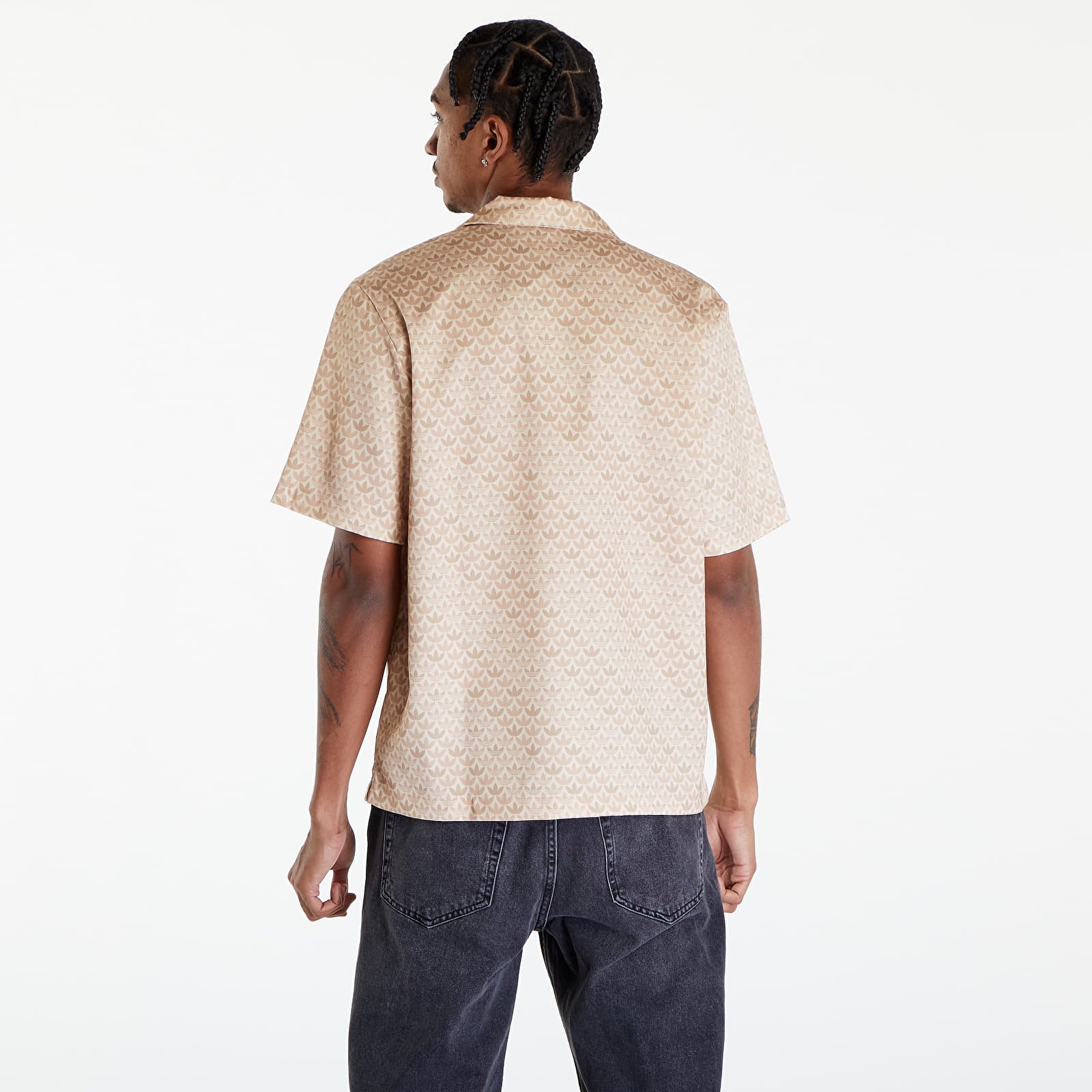 Marškiniai adidas Monogram Satin Shirt Crystal Sand