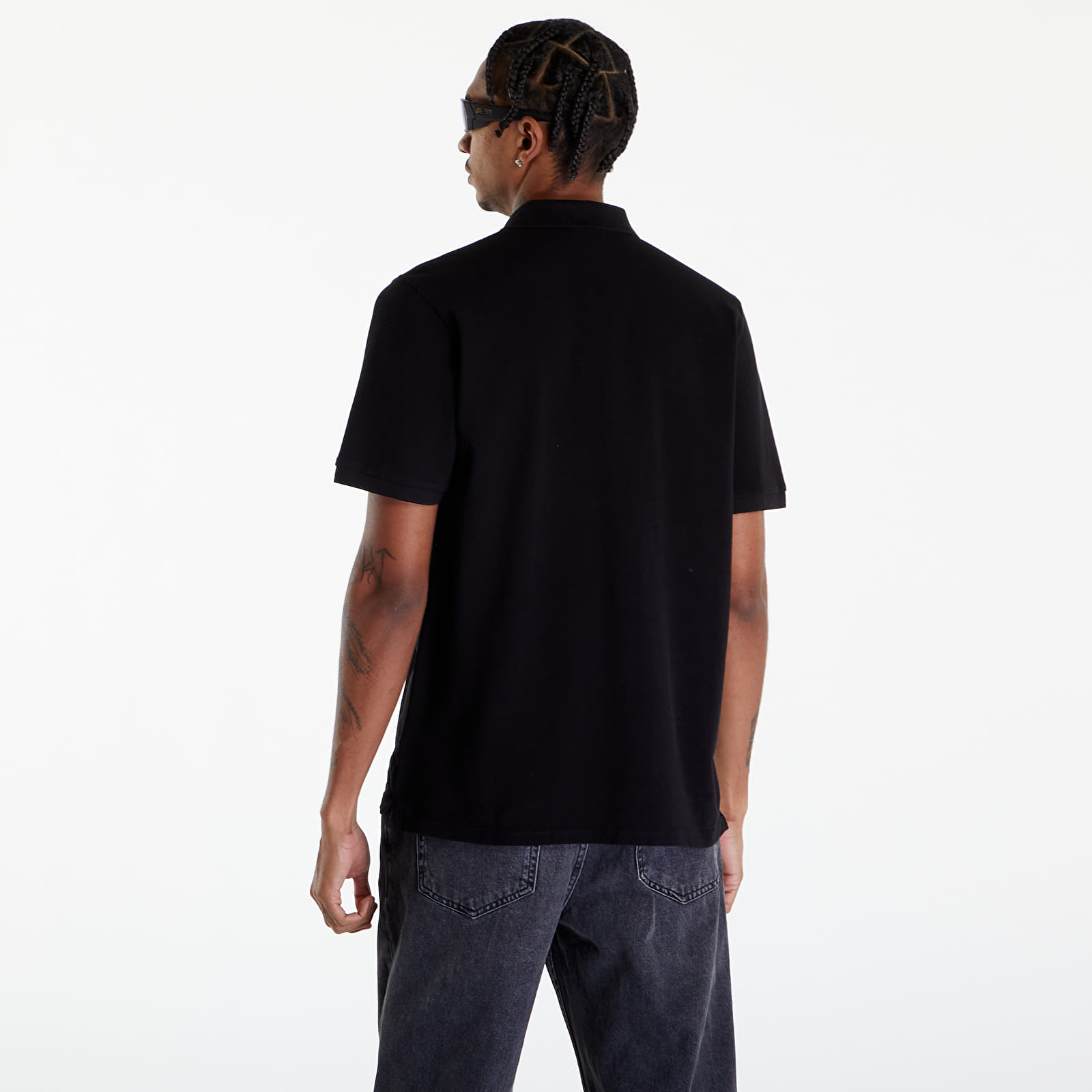 Tricouri  Carhartt WIP Short Sleeve Chase Pique Polo T-Shirt UNISEX Black/ Gold