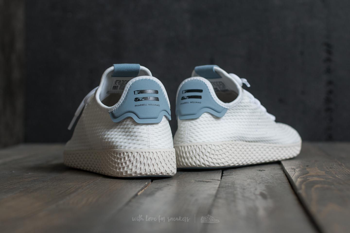 Buty męskie adidas Pharrell Williams PW Tennis HU Ftw White/ Ftw White/ Tactile Blue