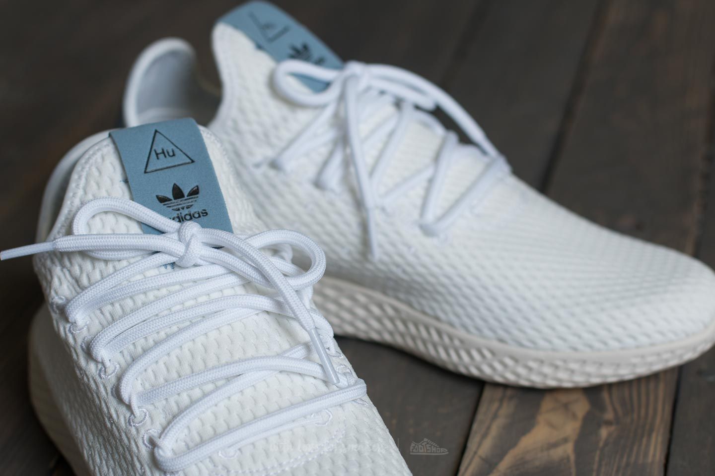 Buty męskie adidas Pharrell Williams PW Tennis HU Ftw White/ Ftw White/ Tactile Blue