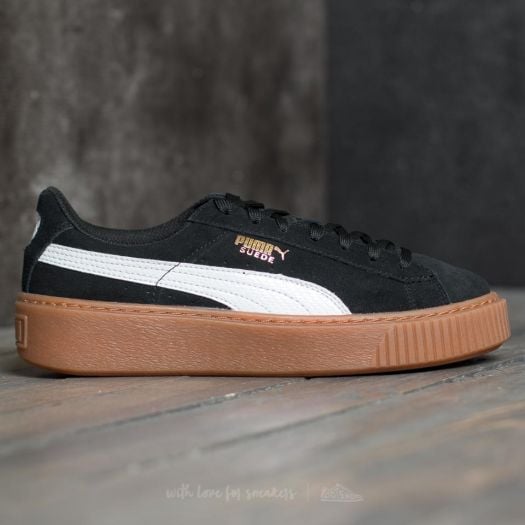 Junior black sales puma suede