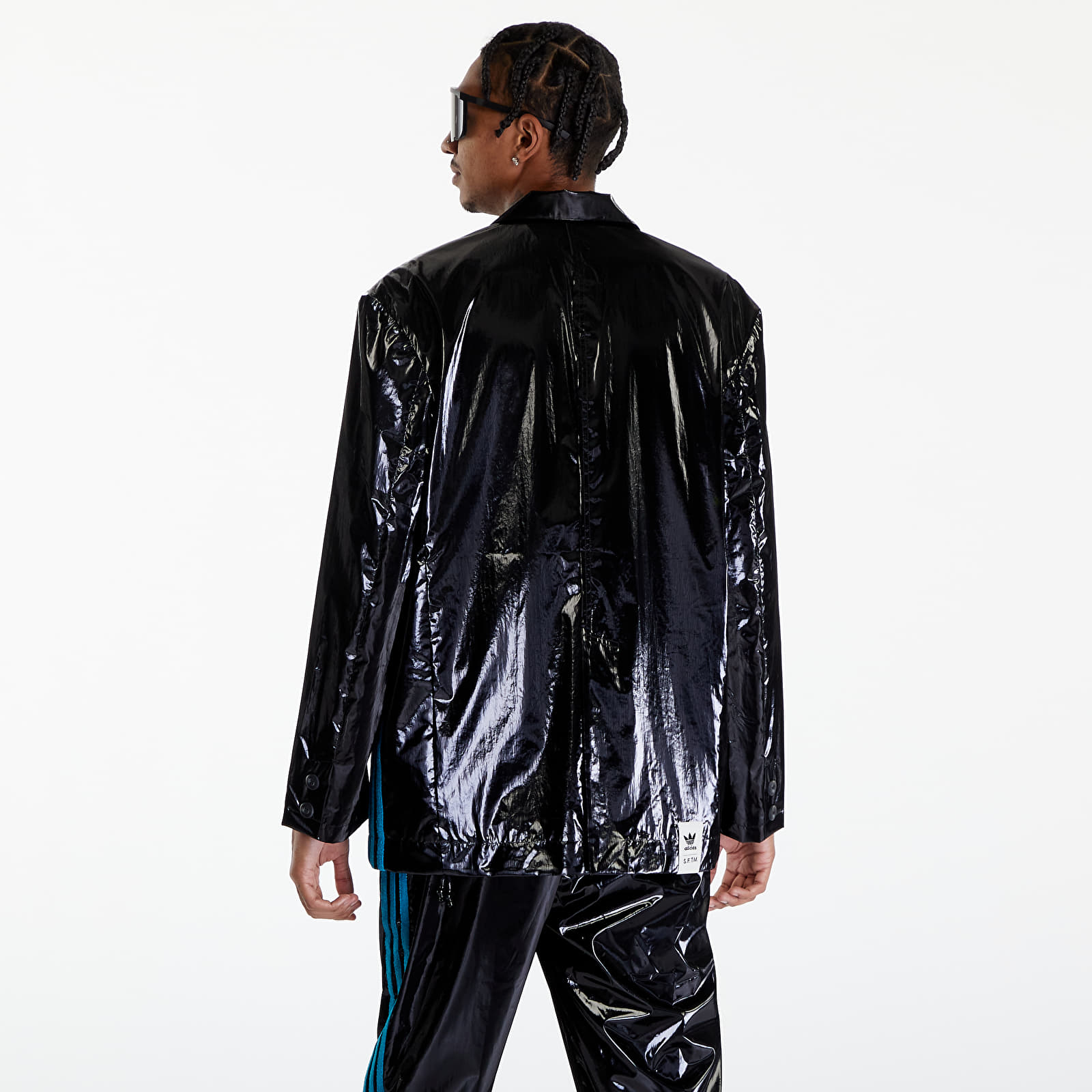 Bundy adidas x Song For The Mute Shiny UNISEX Blazer Black/ Active Teal