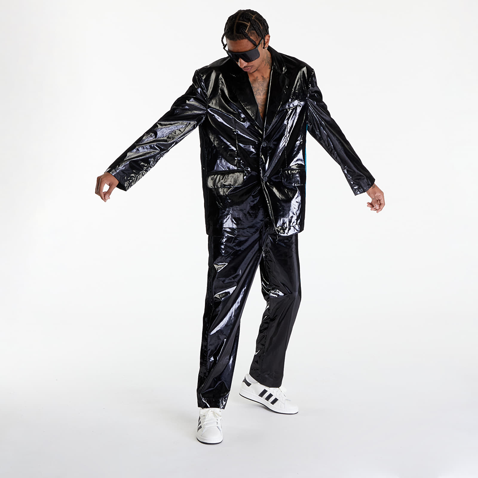Bundy adidas x Song For The Mute Shiny UNISEX Blazer Black/ Active Teal