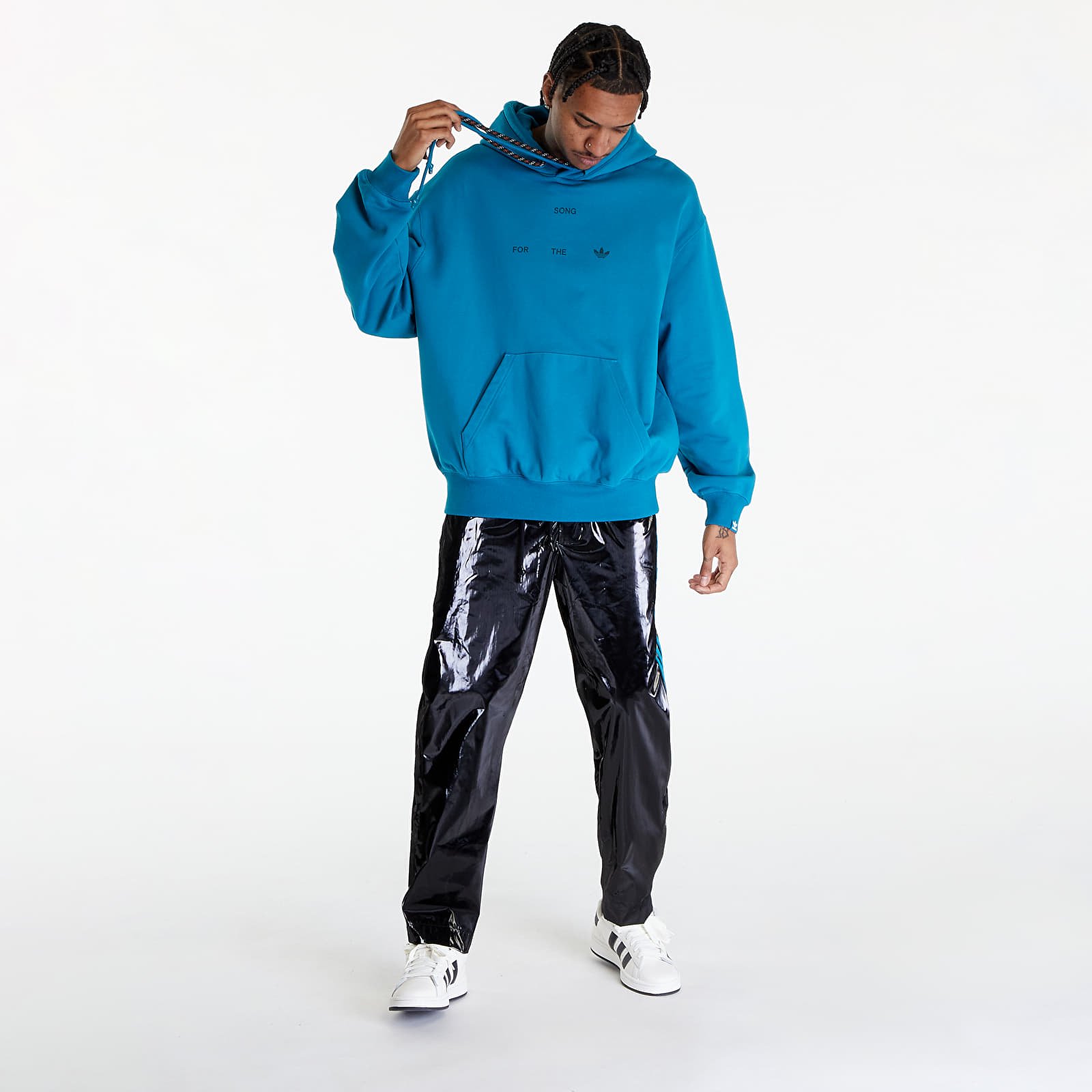 Bluzy adidas x Song For The Mute Winter Hoodie UNISEX Active Teal