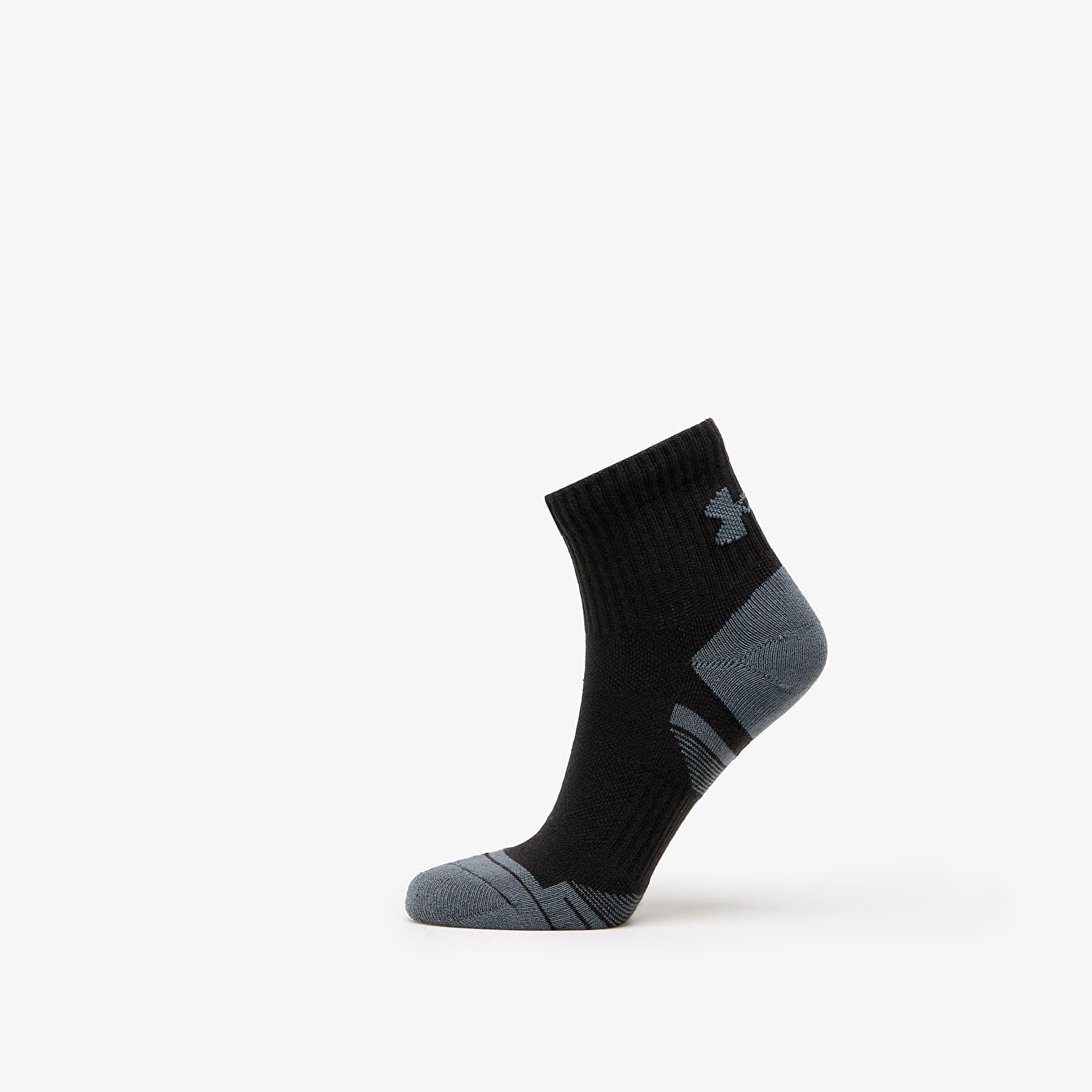 Sokken Under Armour Performance Cotton 3-Pack QTR Socks Black